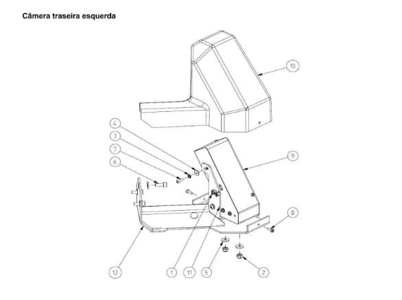 Câmera Traseira Esquerda