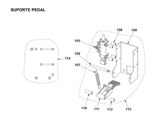 Suporte Pedal