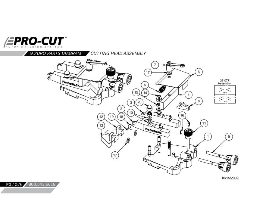 Cutting head assembly