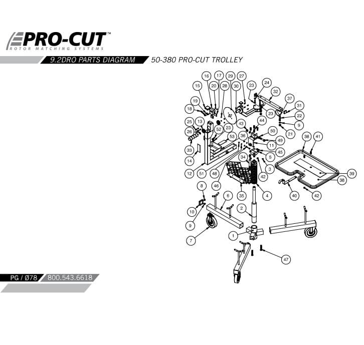 50-380 pro-cut trolley